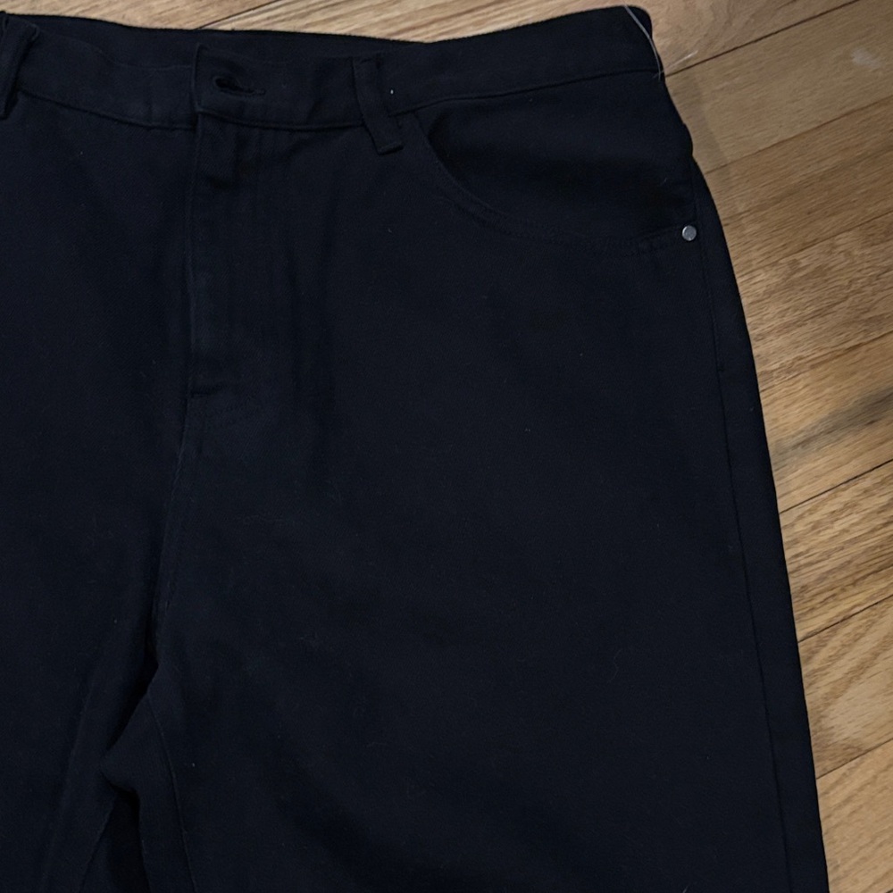 Massimo Dutti Men's Black Straight Leg Raw Hem Jeans, NWT - Picture 5 of 8